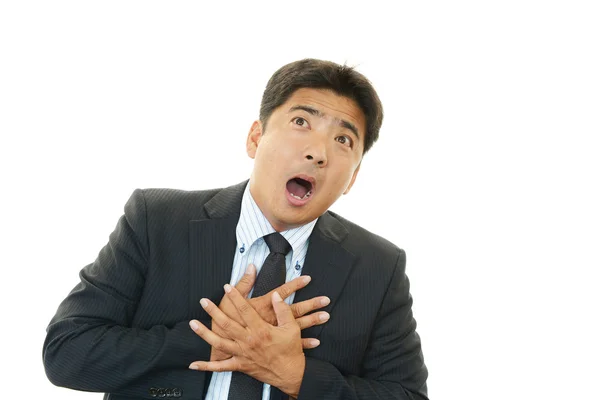 Man having a heart attack — Stock Photo, Image