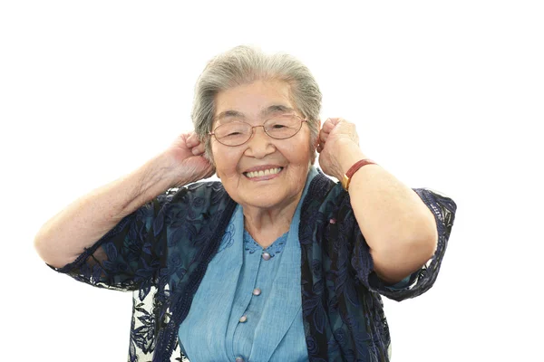 Mujer vieja sonriente —  Fotos de Stock