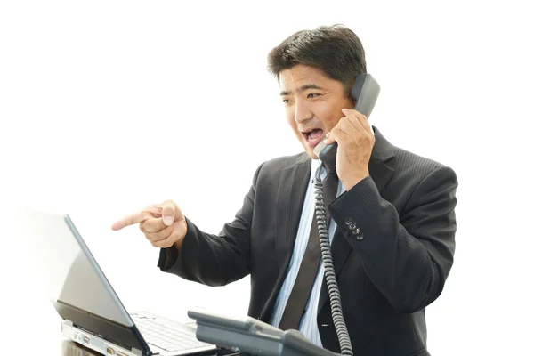 Smiling businessman — Stock Photo, Image