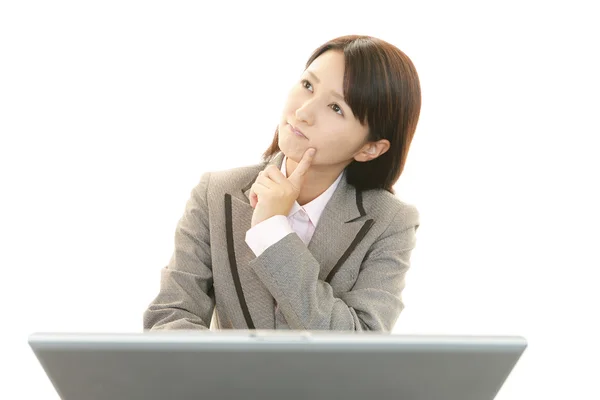 Dissatisfied business woman — Stock Photo, Image