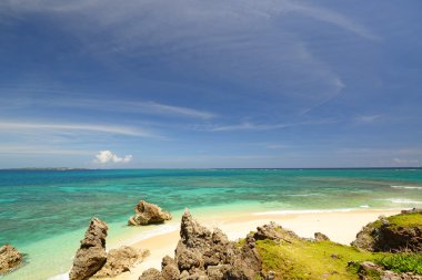 Okinawa güzel bir plaj