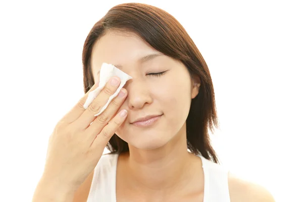 Cleansing face — Stock Photo, Image