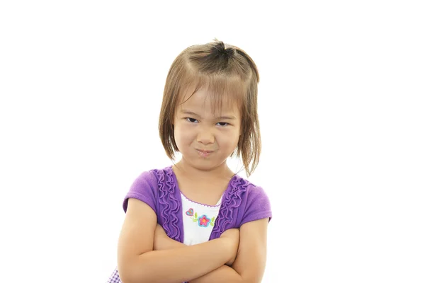 Little girl gets mad — Stock Photo, Image