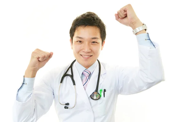 Usmívající se asijské lékař — Stock fotografie