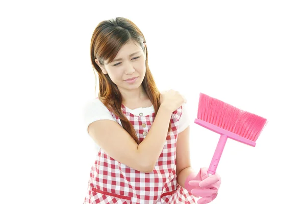Tired housewife — Stock Photo, Image