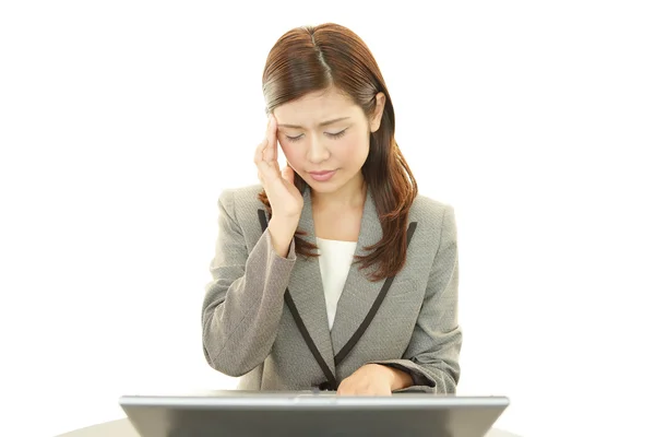 Mujer de negocios cansada — Foto de Stock