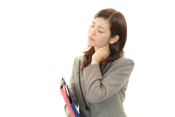 Tired business woman — Stock Photo, Image