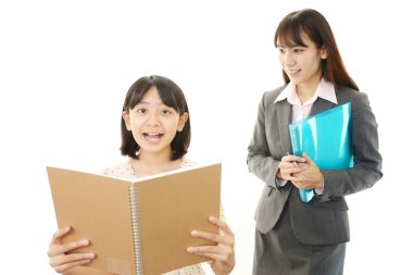 Genç öğrenci ile öğretmen eğitimi
