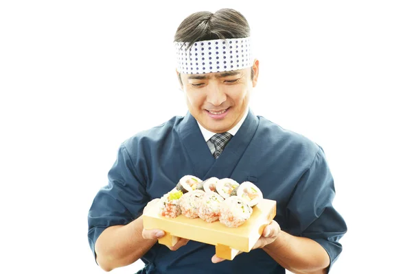 Sushi chef — Stock Photo, Image