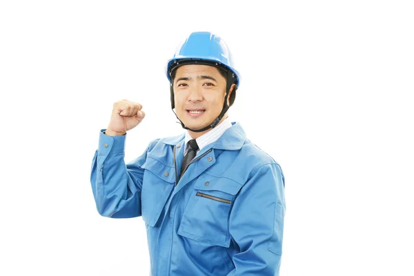Smilng construction worker — Stock Photo, Image