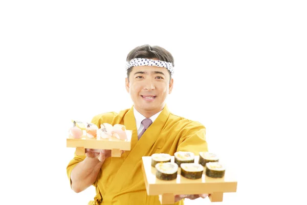 Sushi chef — Stock Photo, Image