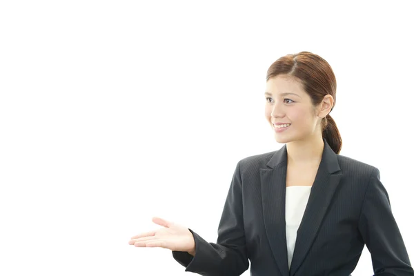 Sorridente asiatica infermiera femminile — Foto Stock