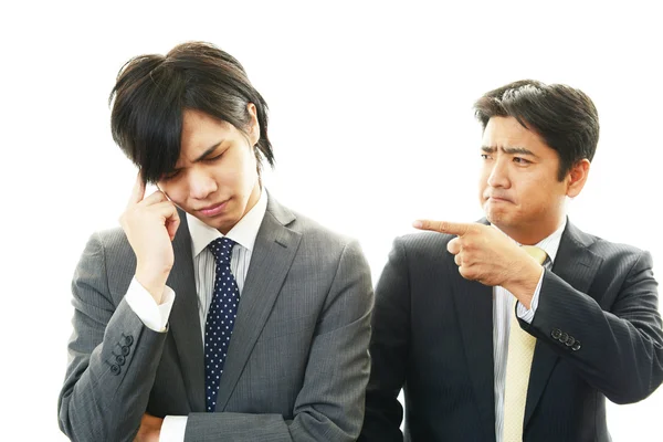 Unhappy businessmen — Stock Photo, Image
