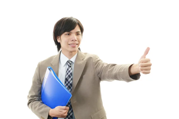 Sonriente asiático hombre de negocios — Foto de Stock