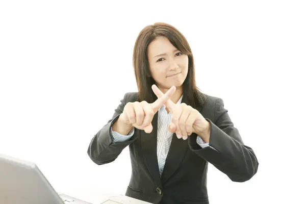 Depressed business woman — Stock Photo, Image