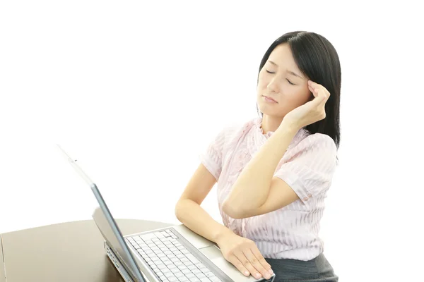 Mulher de negócios estressada — Fotografia de Stock