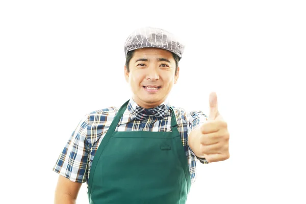 Smiling waiter — Stock Photo, Image