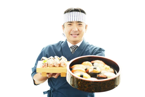 Sushi chef — Stock Photo, Image