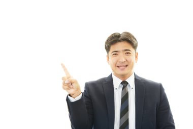 Asya işadamı gülümseyen