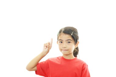 Asyalı bir kız öğrenci portresi