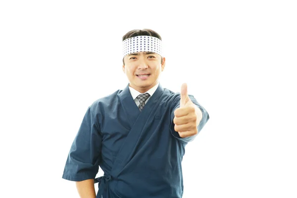 Ritratto di uno chef di sushi — Foto Stock
