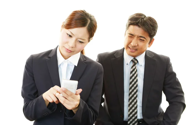 Businessman and business woman — Stock Photo, Image