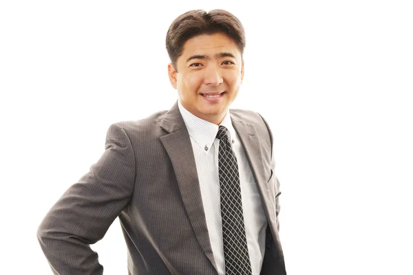 Sorrindo asiático empresário — Fotografia de Stock