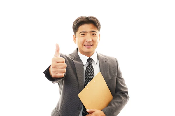 Smiling businessman — Stock Photo, Image