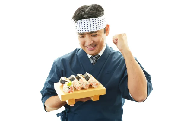 Sushi-Koch — Stockfoto