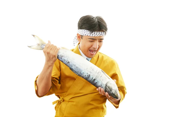 Retrato de un chef de sushi —  Fotos de Stock