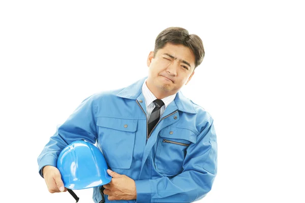 Portrait of tired worker — Stock Photo, Image