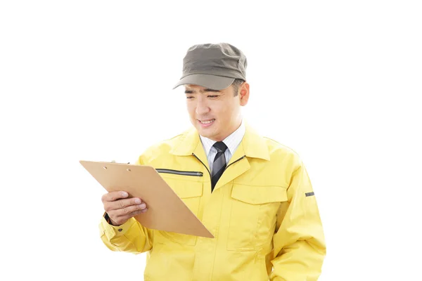 Trabajador sonriente — Foto de Stock