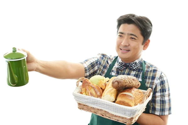 Smiling baker — Stock Photo, Image