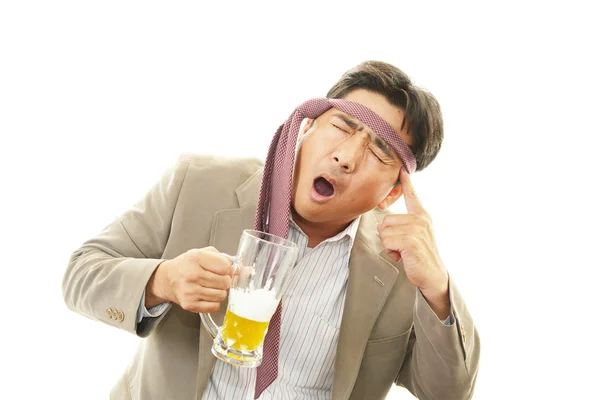 Drunk businessman — Stock Photo, Image