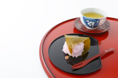 Japon pasta ve yeşil çay