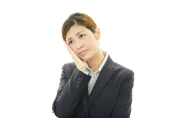 Mujer de negocios cansada — Foto de Stock