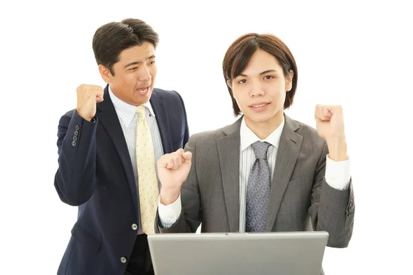 Sonriente asiático hombre de negocios — Foto de Stock