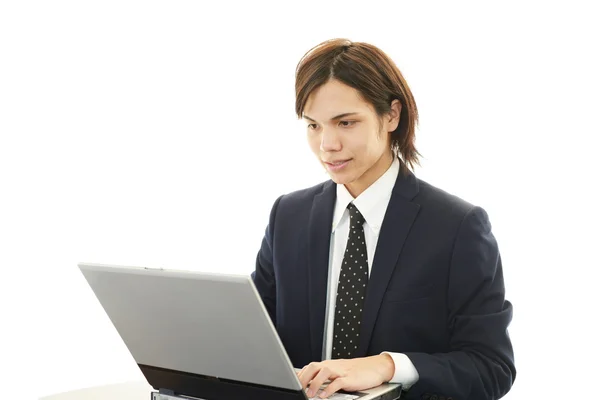 Sonriente asiático hombre de negocios — Foto de Stock