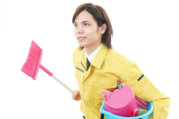 Janitorial schoonmaak service — Stockfoto