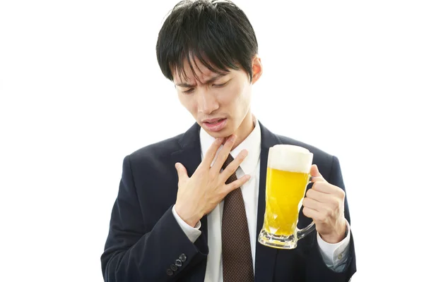 Drunk businessman man — Stock Photo, Image