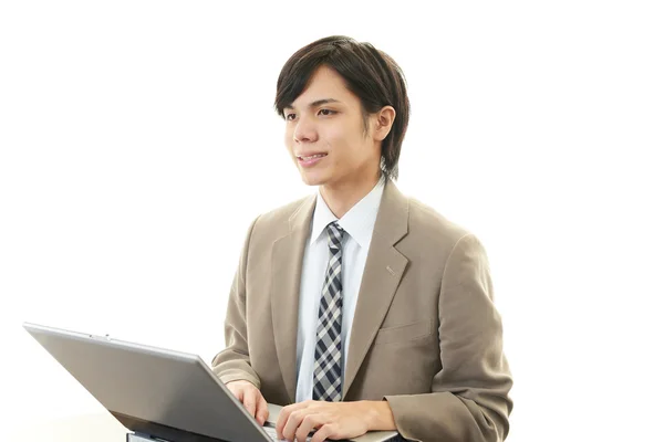 Sonriente asiático hombre de negocios — Foto de Stock