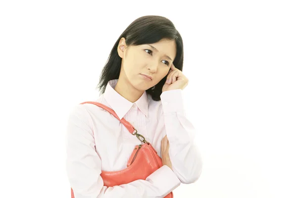 Stressed business woman — Stock Photo, Image