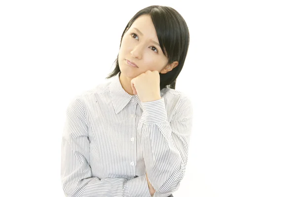 Stressed business woman — Stock Photo, Image