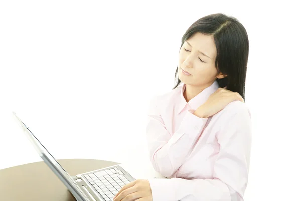 Stressed business woman — Stock Photo, Image