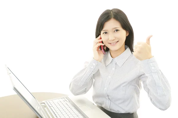 Il lavoratore d'ufficio femminile — Foto Stock