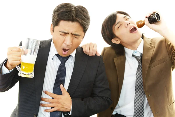 Drunk businessmen — Stock Photo, Image