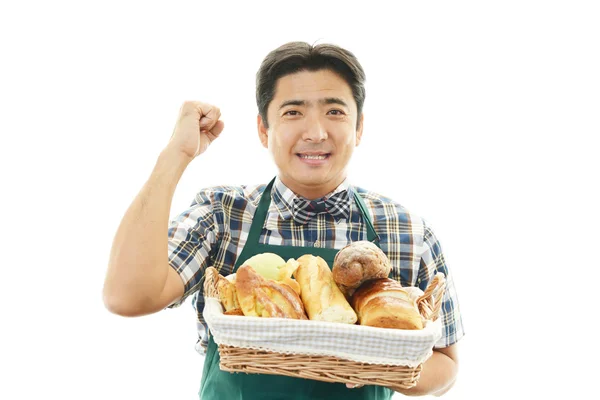 Smiling baker — Stock Photo, Image