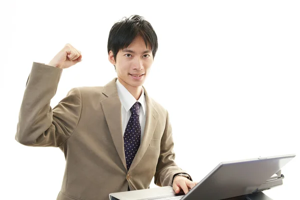 Sonriente asiático hombre de negocios — Foto de Stock