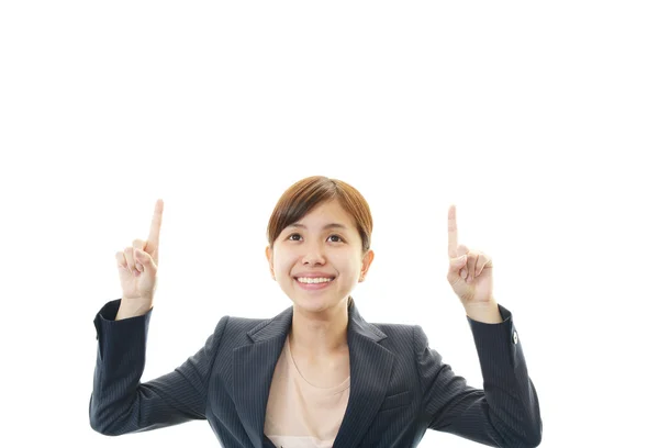 Mujer de negocios sonriente — Foto de Stock