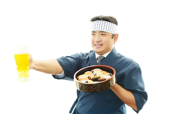 Портрет суші кухаря — стокове фото